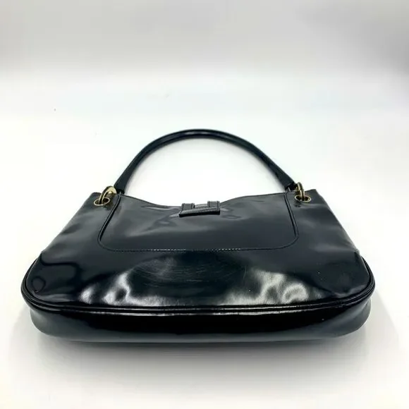 Auth Vtg GUCCI Black Patent Leather Jackie Bag - Picture 12 of 16